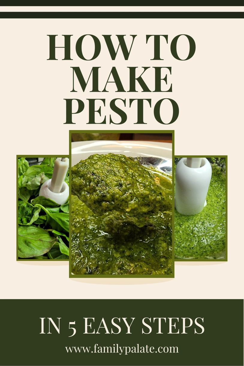 How to Make Pesto Family Palate